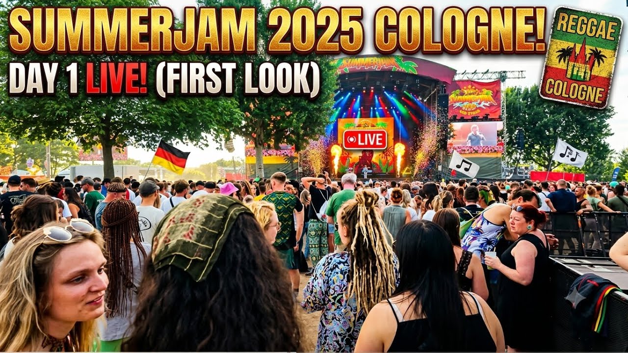 Summerjam  2025 Cologne 🇩🇪 Day 1 Live w/ Blaiz Fayah / Mr Vegas / K.I.Z