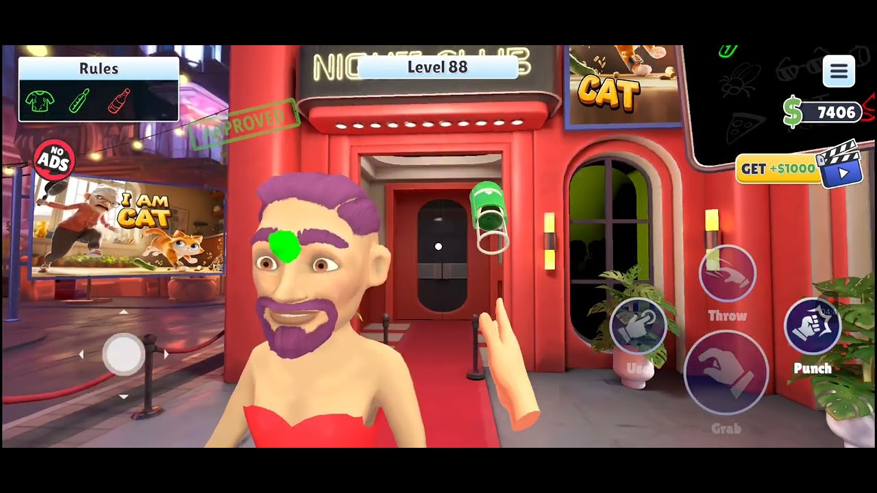 VR игра вышибала в клубе 