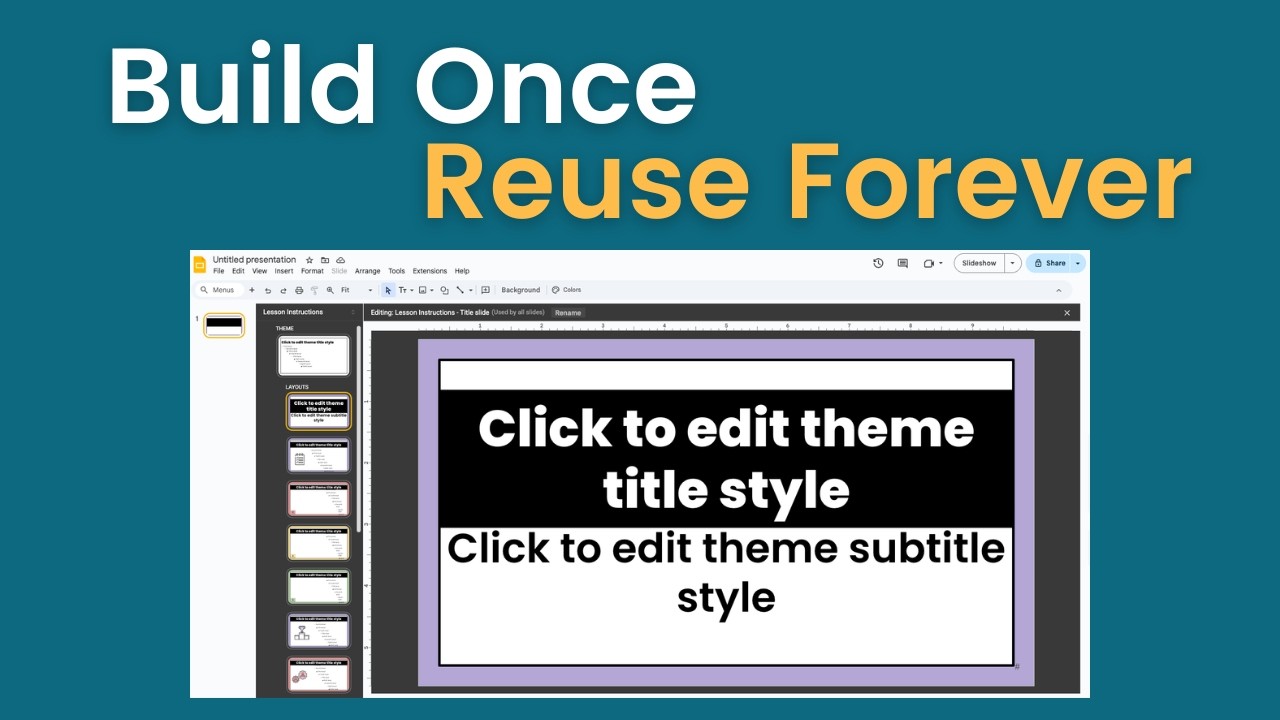 Stop Rebuilding Slides: Create One Reusable Google Slides Template