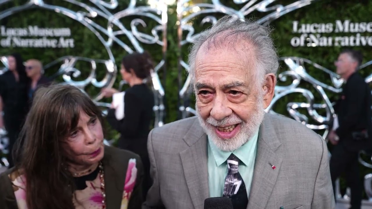 Francis Ford Coppola and Talia Shire at the opening night of the LUCAS MUSEUM OF NARRATIVE ART