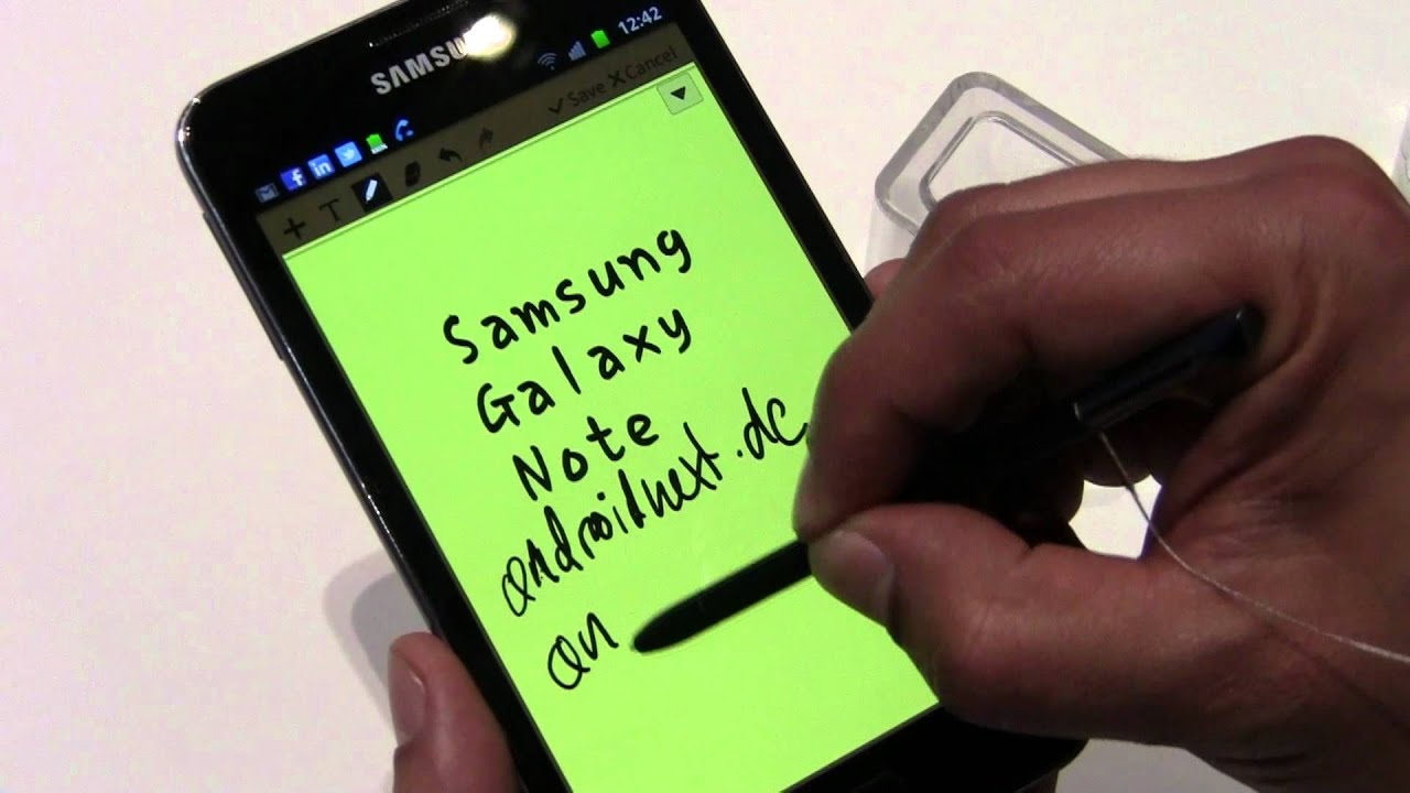 Samsung Galaxy Note - IFA 2011 Hands-On - androidnext.de