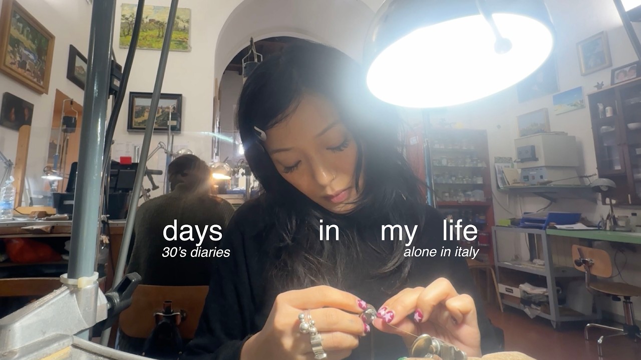 days in my life living alone in italy | jewelry school, finding joy in the mundane, morning routine