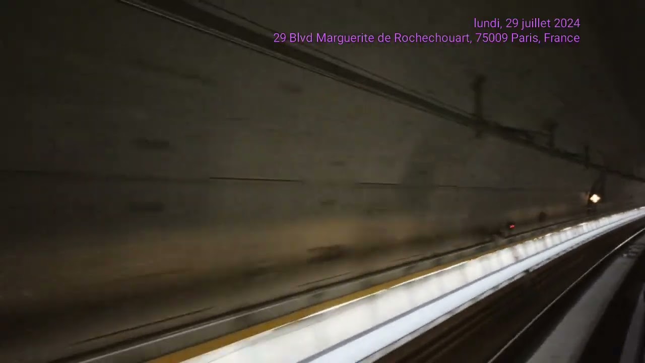 RER Ligne E Eole : De Magenta A Neuilly Porte Maillot (Vu Depuis les Fenêtres)