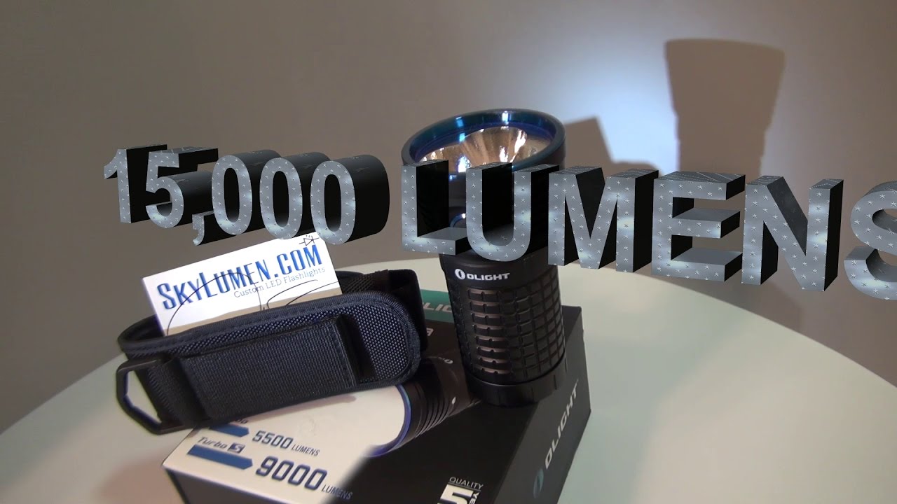 15,000 Lumens Olight X7VN,  X7 Mod = Brightest Pop Can Flashlight on Earth, Upcoming X7R, X9 (VN)
