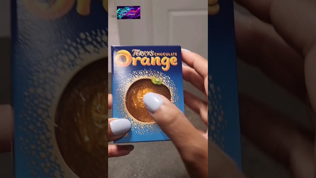 Satisfaction ouverture orange en chocolat 🍊🍫#shorts #asmr #satisfying #food #normal