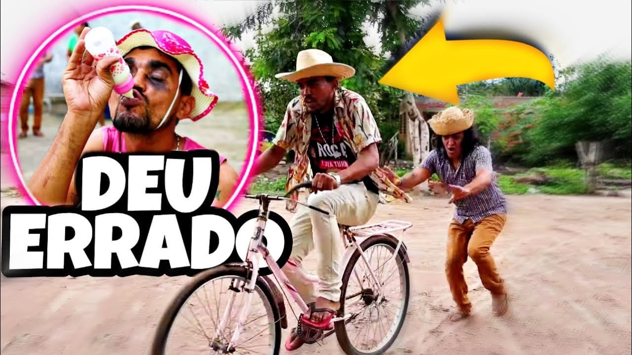 ZÉ DA ROÇA CAIU DE BICICLETA E FICOU LELÉ DA CUCA