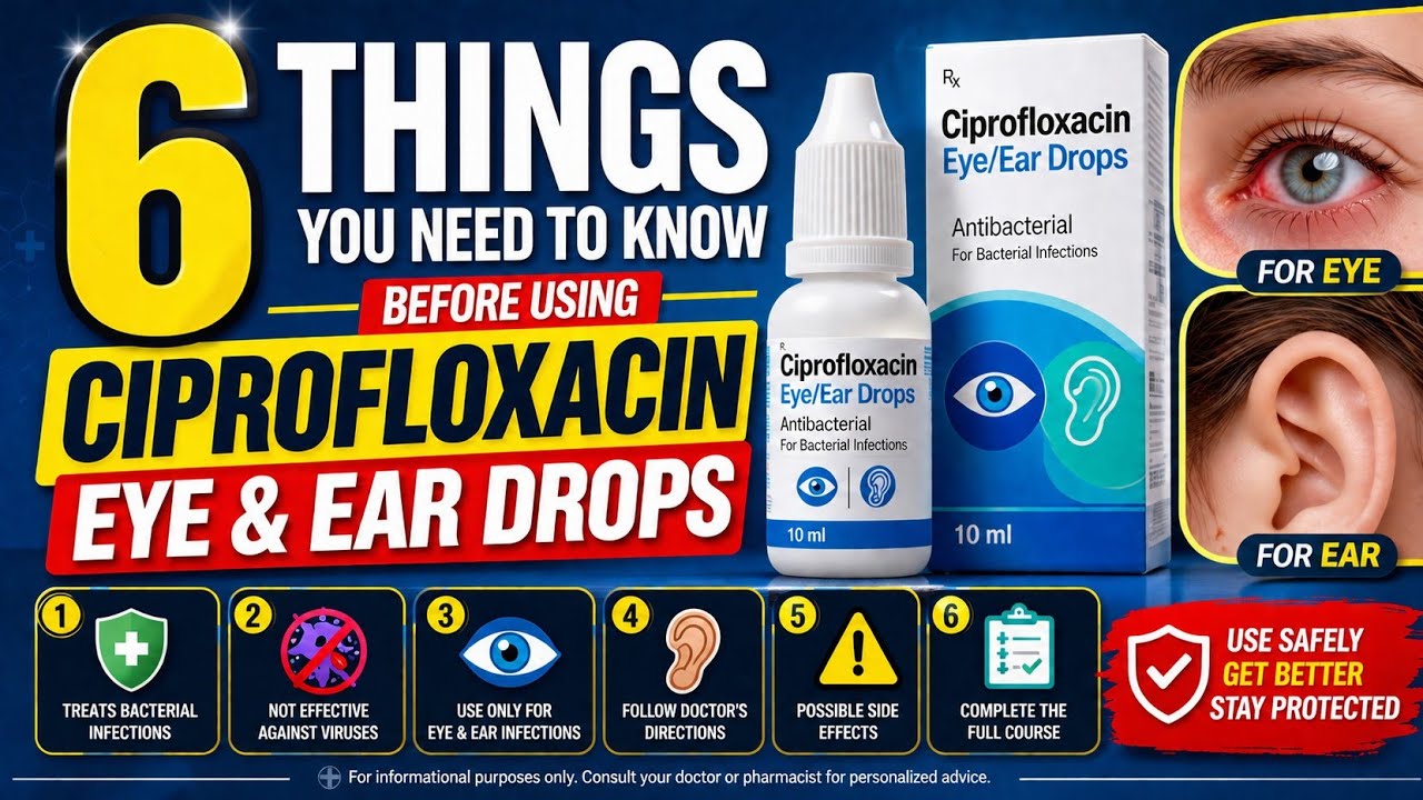 6 Things You Need to Know Before Using Ciprofloxacin Eye & Ear Drops