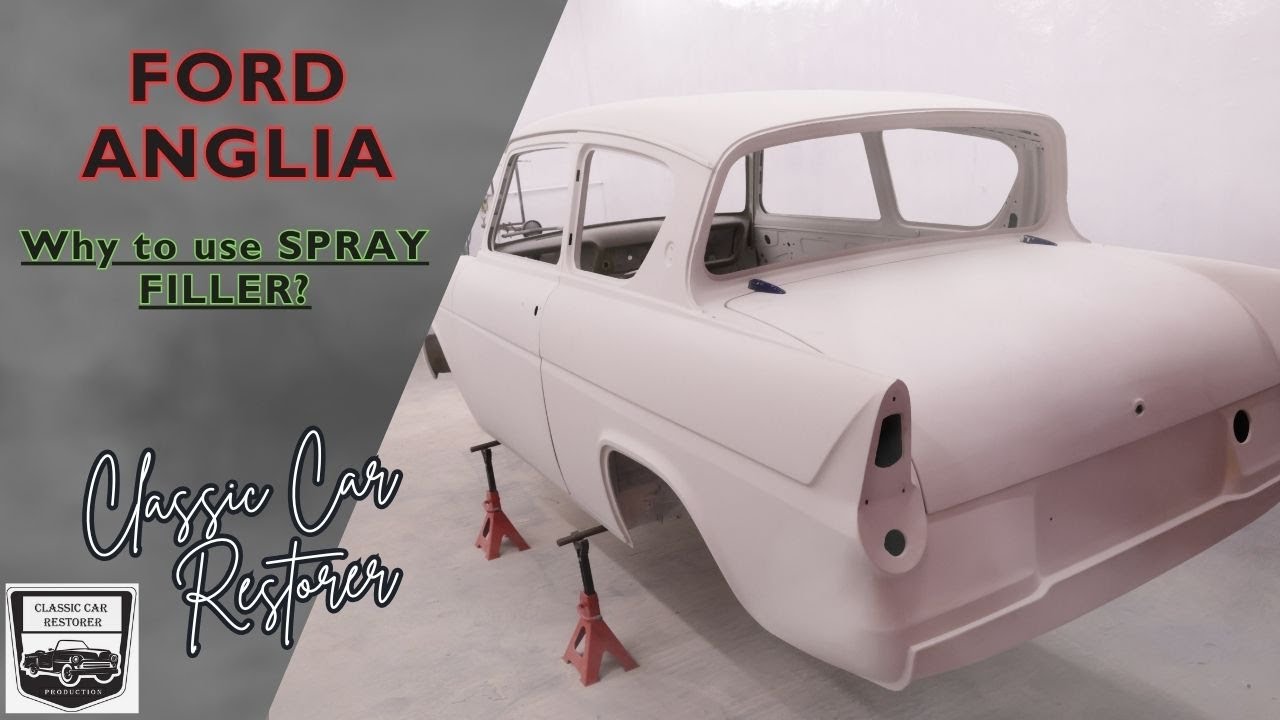When & why to use Spray Filler - Ford Anglia restoration PART 4