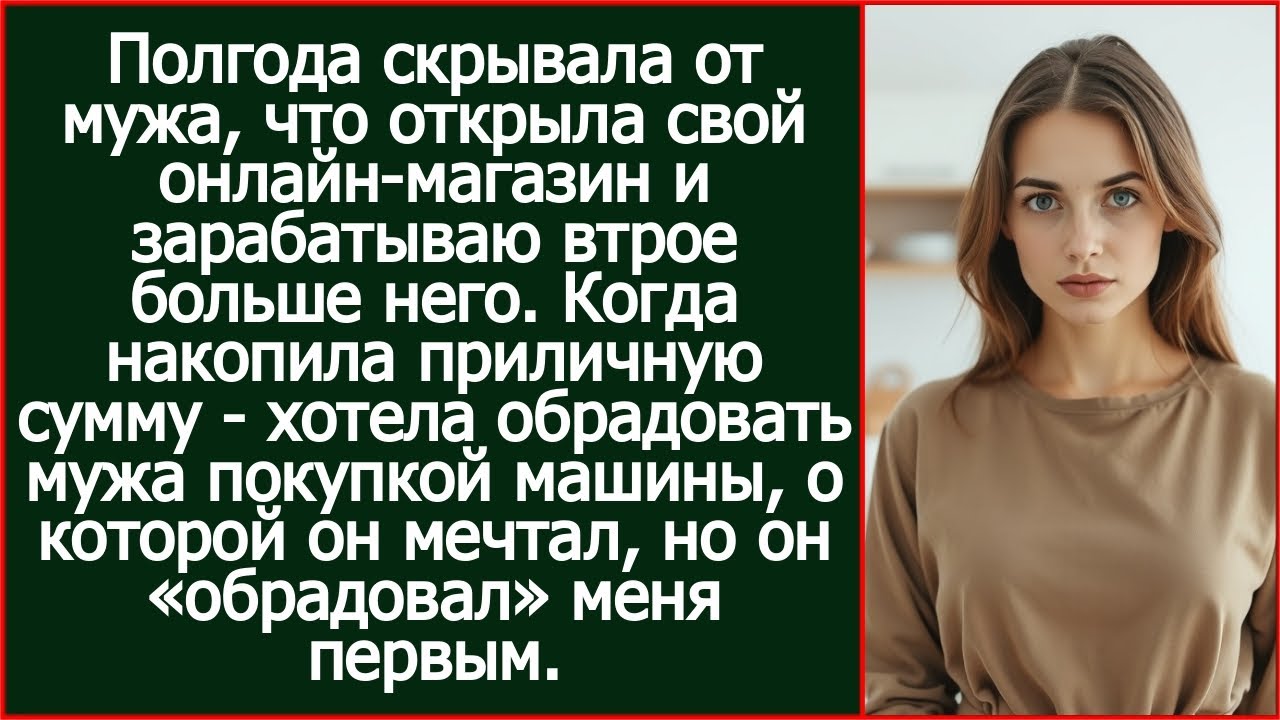 Скрывала от мужа, что открыла свой онлайн-магазин и зарабатываю втрое больше него. Оказалось, не зря