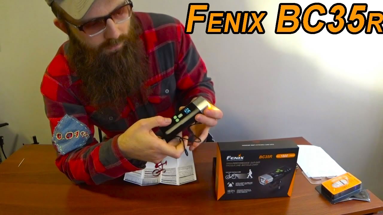 Лучший свет для велосипеда. Велофара Fenix bc35r и задний свет для велосипеда Fenix bc05r. Обзор.