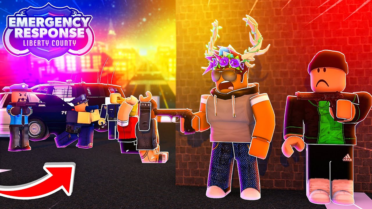BANK HEIST CRIMINALS EVADE POLICE OFFICERS! - ERLC Roblox Liberty County