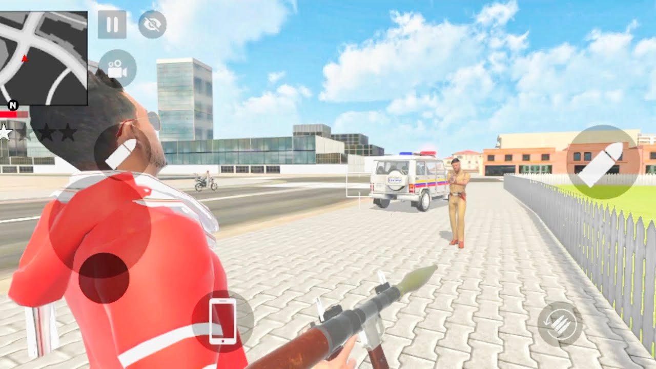 Modified Police Car Gangster Life in Indian Streets | Open WorldGame game for android 💥