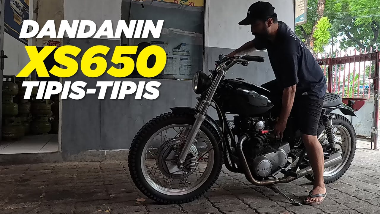 MOTOR CUSTOM VLOG : Ganti Warna Cat Tengki Si XS650 Jadi Lebih Manis