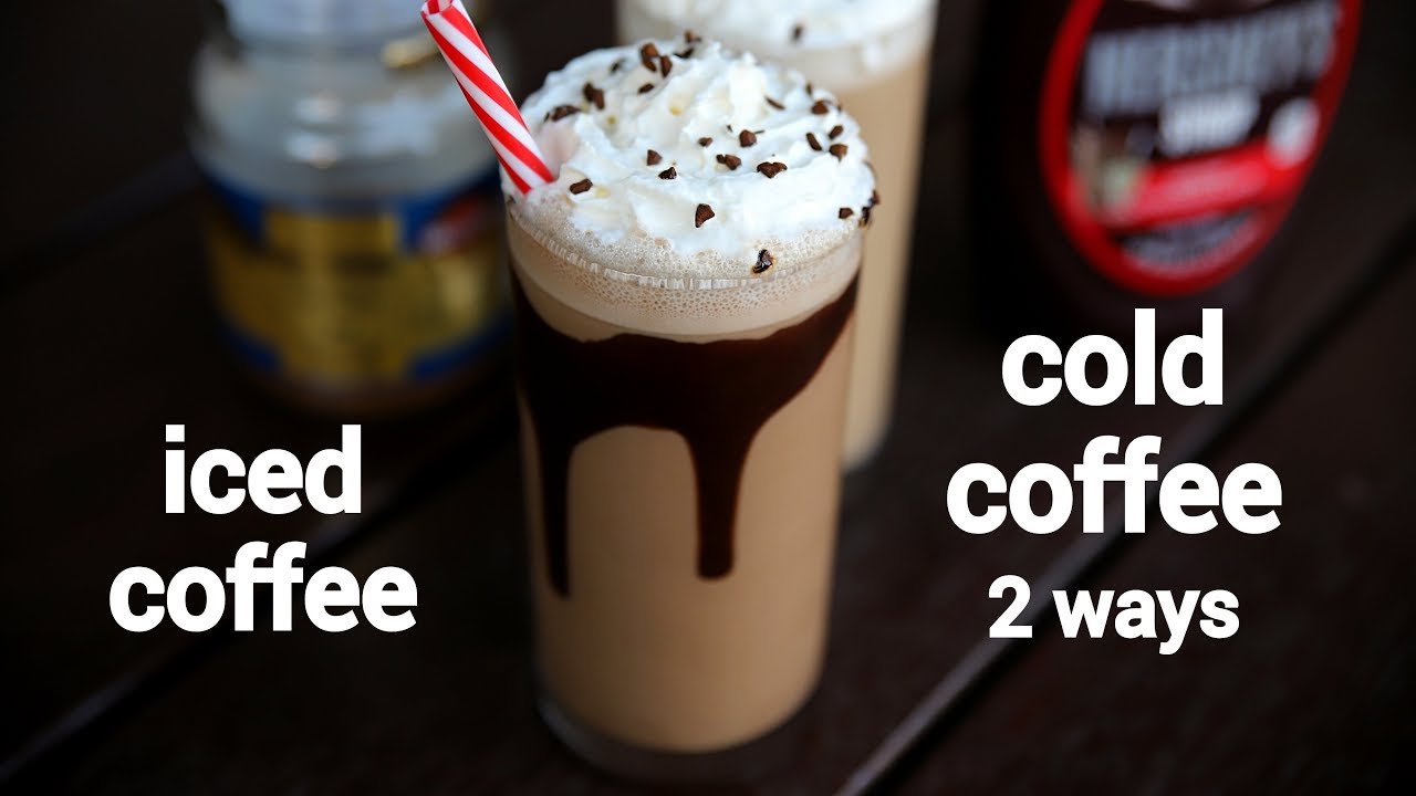 cold coffee recipe 2 ways | cold coffee milkshake with chocolate | कोल्ड कॉफ़ी रेसिपी