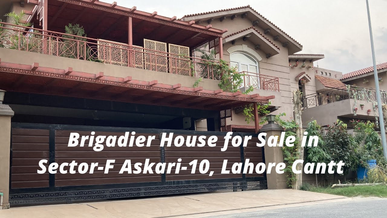 Brigadier House for Sale in Sector F, Askari-10, Lahore Cantt