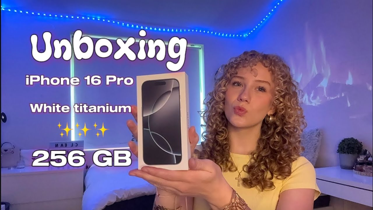 UNBOXING iPhone 16 Pro 256 GB White Titanium ✨ | Martalifk