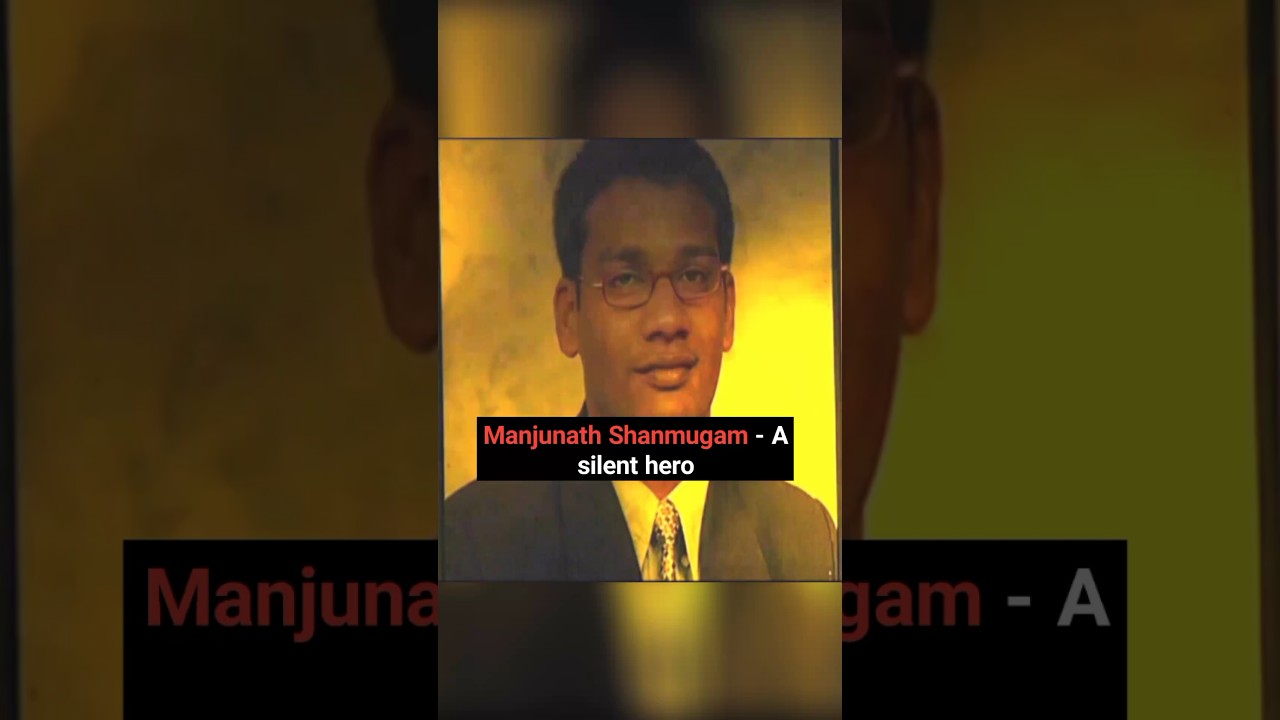Manjunath Shanmugam - A Silent Hero 🔥