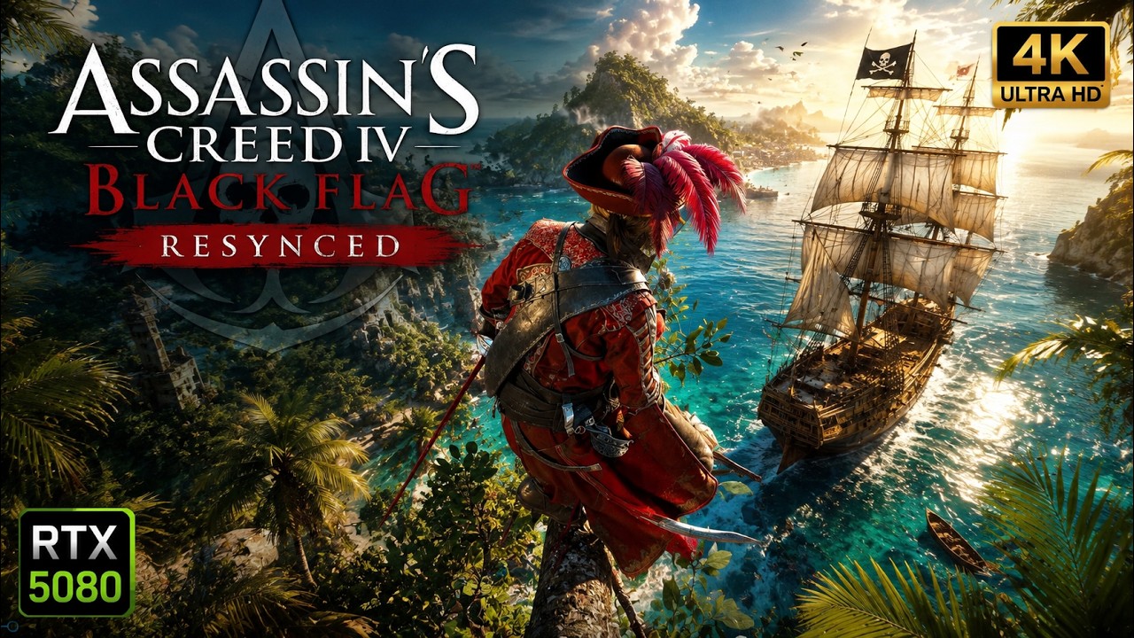 Assassin's Creed IV Black Flag Resynced Gameplay | 4K RTX 5080 | No Commentary