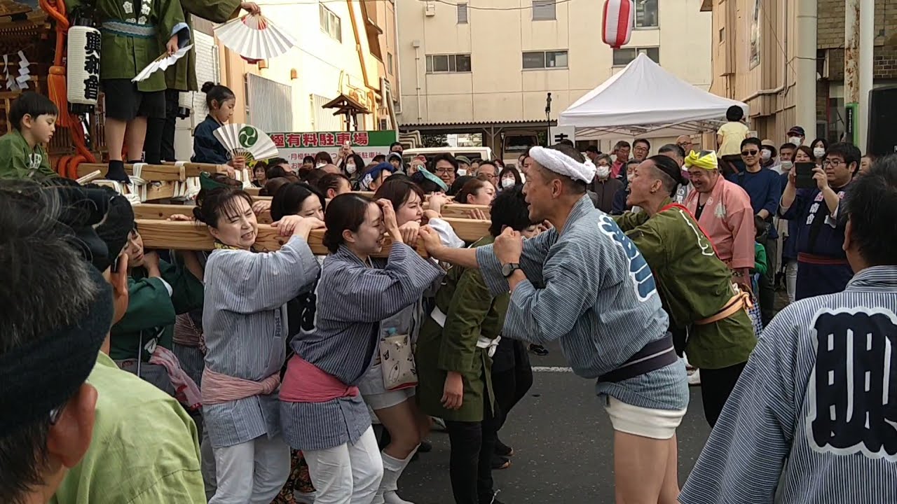 2024・4月27日・岩手県奥州市・神輿・日高神社神輿・日高火防祭