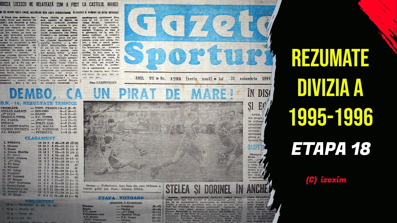 Divizia A | 1995 - 1996 | Rezumatele etapei 18