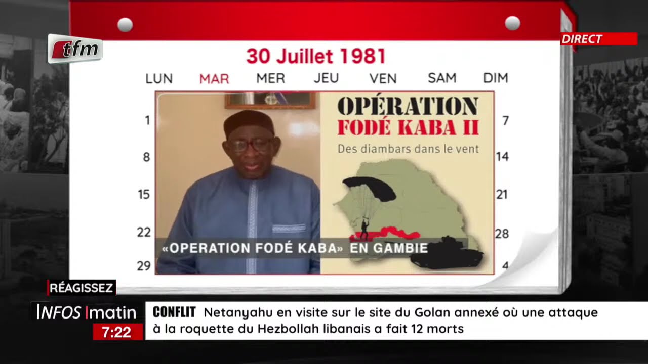 1 jour au senegal | 30 Juillet 1981 : Opération Fodé Kaba : les Forces Armées Sénégalaises