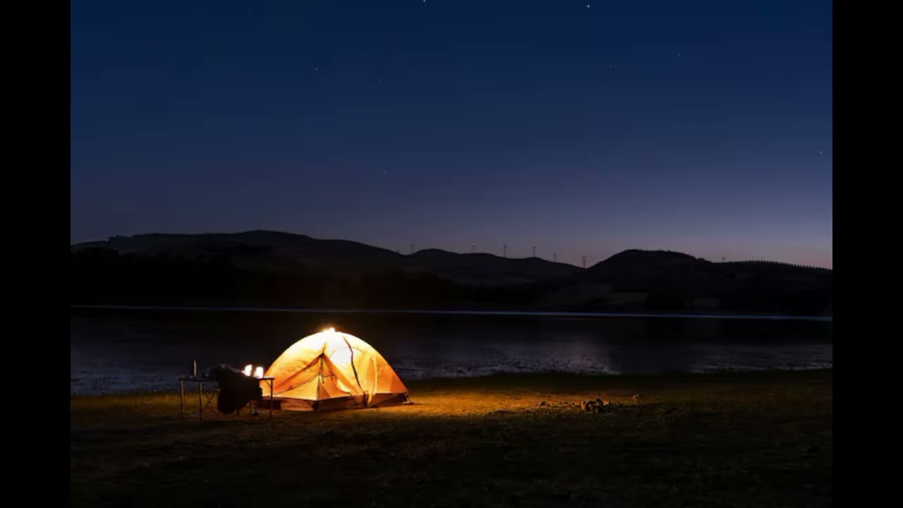 Rain on Tent, Frogs, Cicadas, & Crickets - Nighttime Sleep Sounds