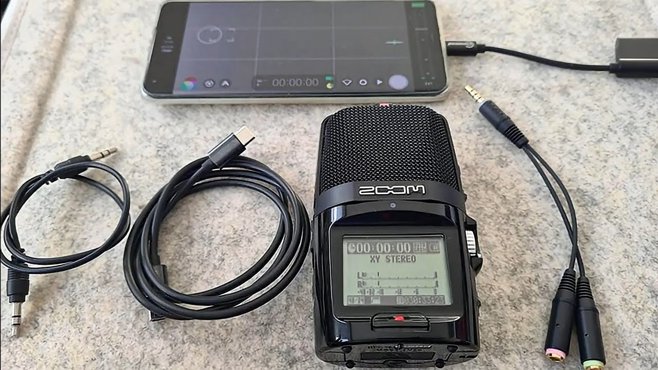 Zoom H2N an Android Smartphone anschließen für Video oder Audioaufnahme