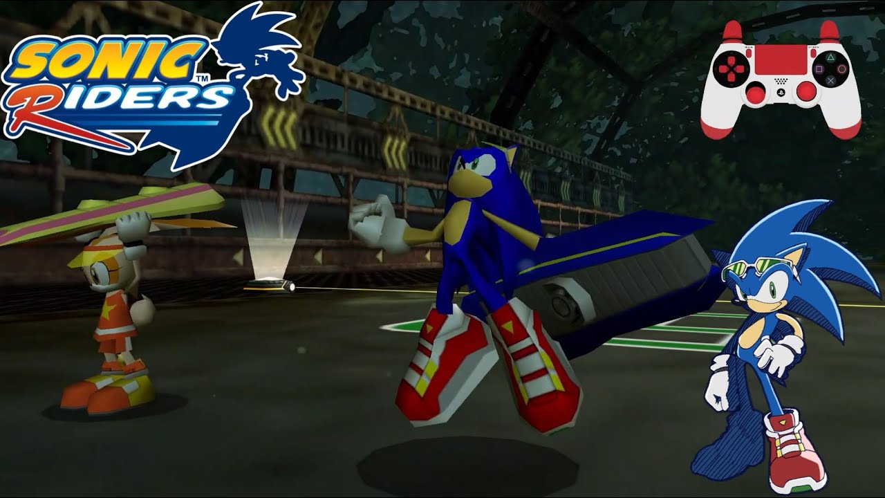 Sonic Riders Green Cave Super Sonic PCSX2 1080p 60fps gameplay