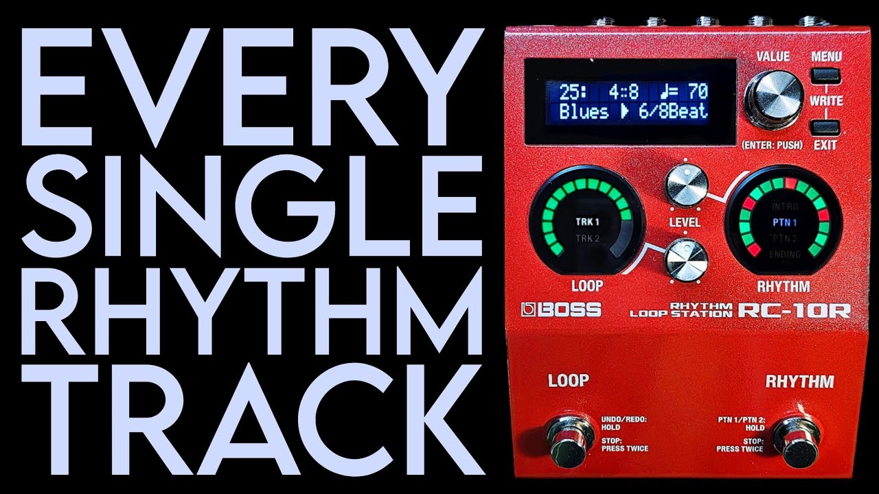 Boss RC-10R - A playthrough of all ~280 drum samples!