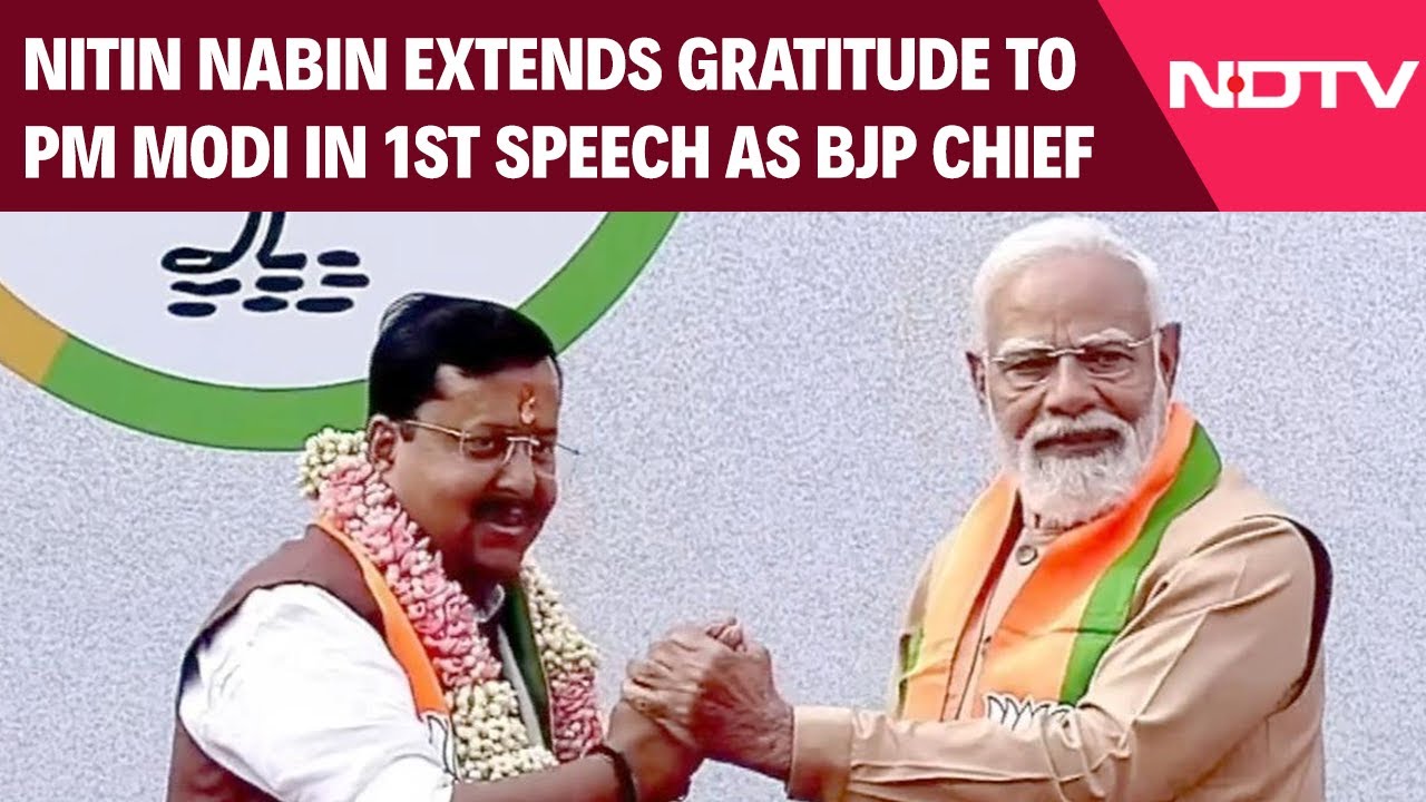 Nitin Nabin Express Heartfelt Gratitude To Prime Minister Modi In First Address As BJP Chief