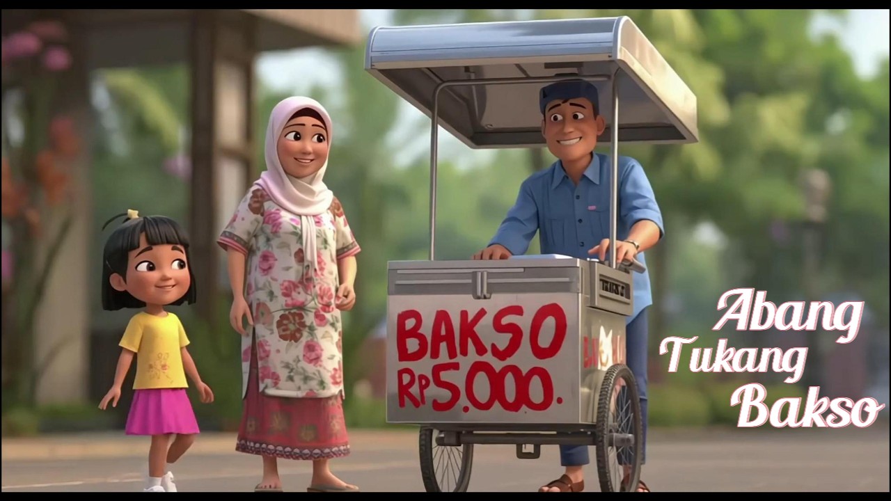Abang Tukang Bakso – Lagu Anak Indonesia | Animasi 3D Ceria | Nadzira Syafa H
