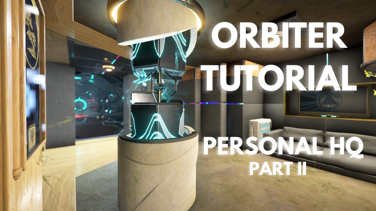 Warframe Orbiter Tutorial | Personal HQ Part II | Flooring & Lotus Pillar
