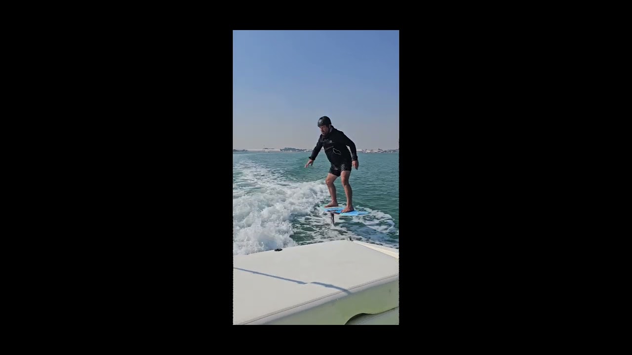 Ehm, I believe we are surfing, foil surfing! #partnergoals