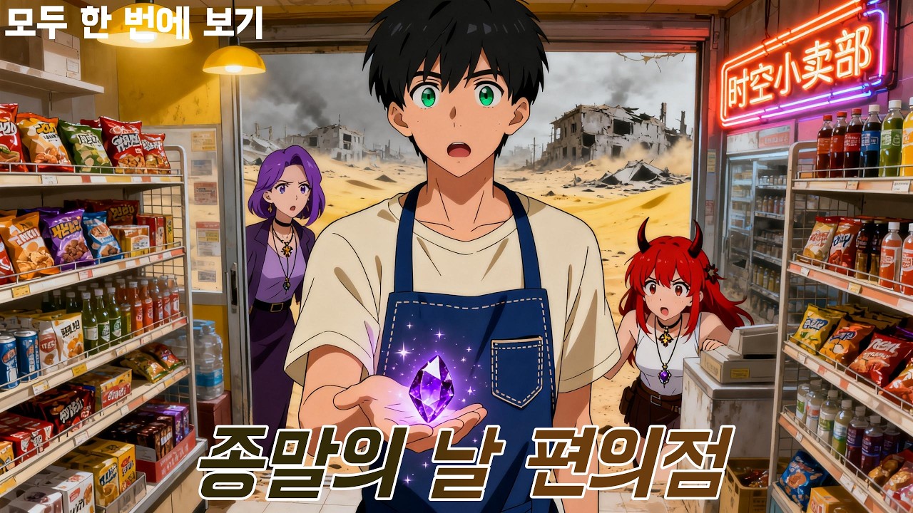 【FULL】세계 최초 공개!🔥종말 이후의 세계에서 편의점을 운영하며 시공간 거래 시스템을 깨운 후, 내 가게는 두 세계를 잇는 중심지가 되었습니다. #웹툰