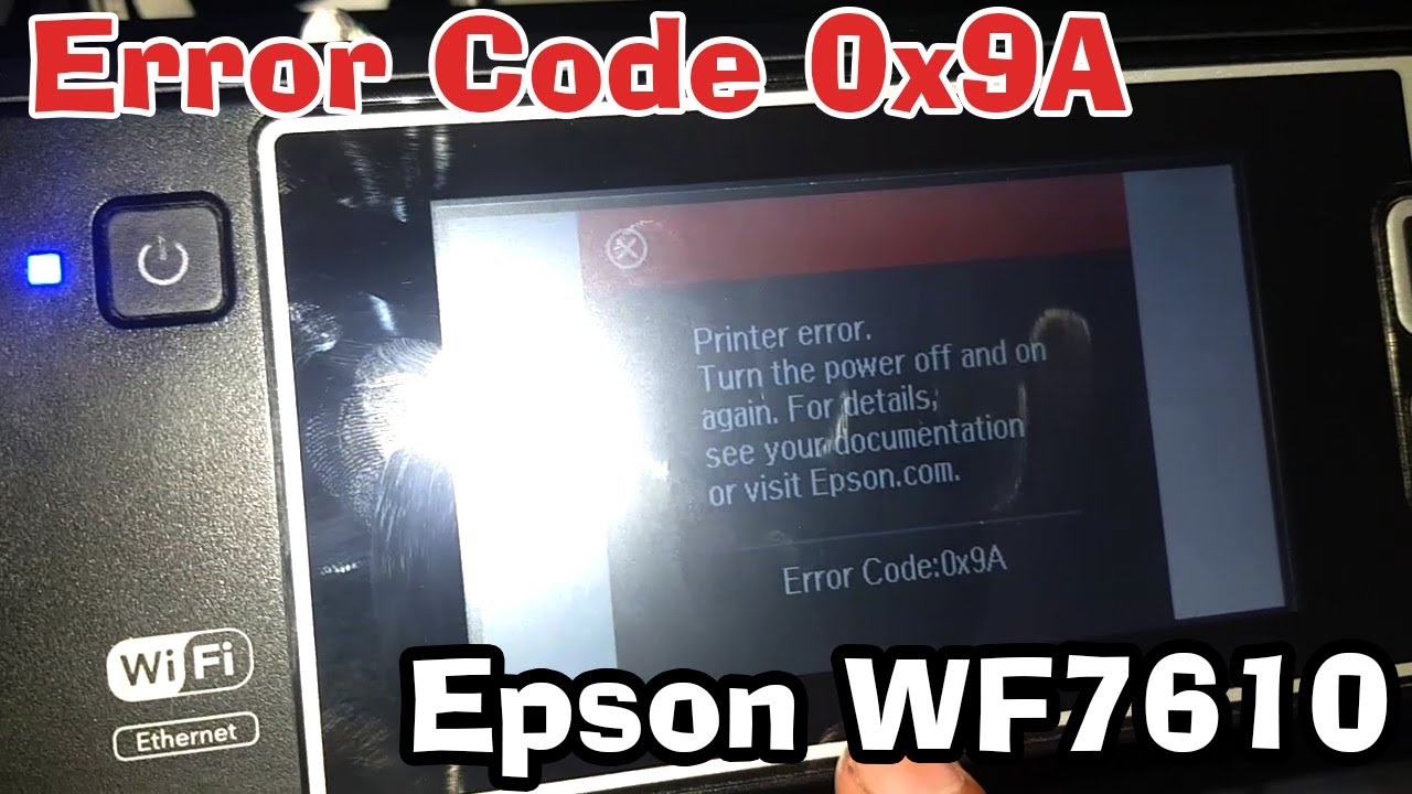✌Error 0x9A Epson WorkForce 7610 - Reparación