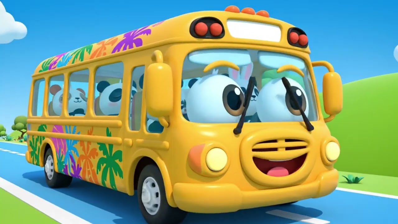 Fun Nursery Rhyme | Wheels Go Round in the Jungle