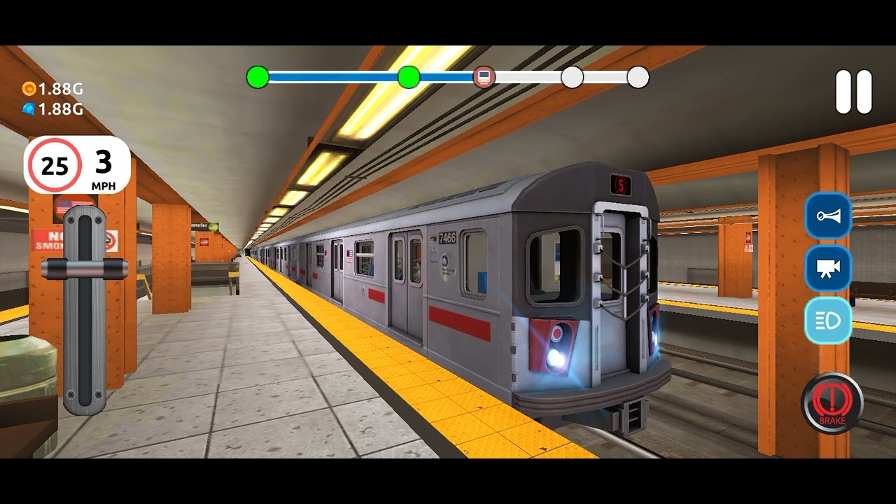 Subway train simulator🚂 🚃🚃 / level 3 line c game play #traingame