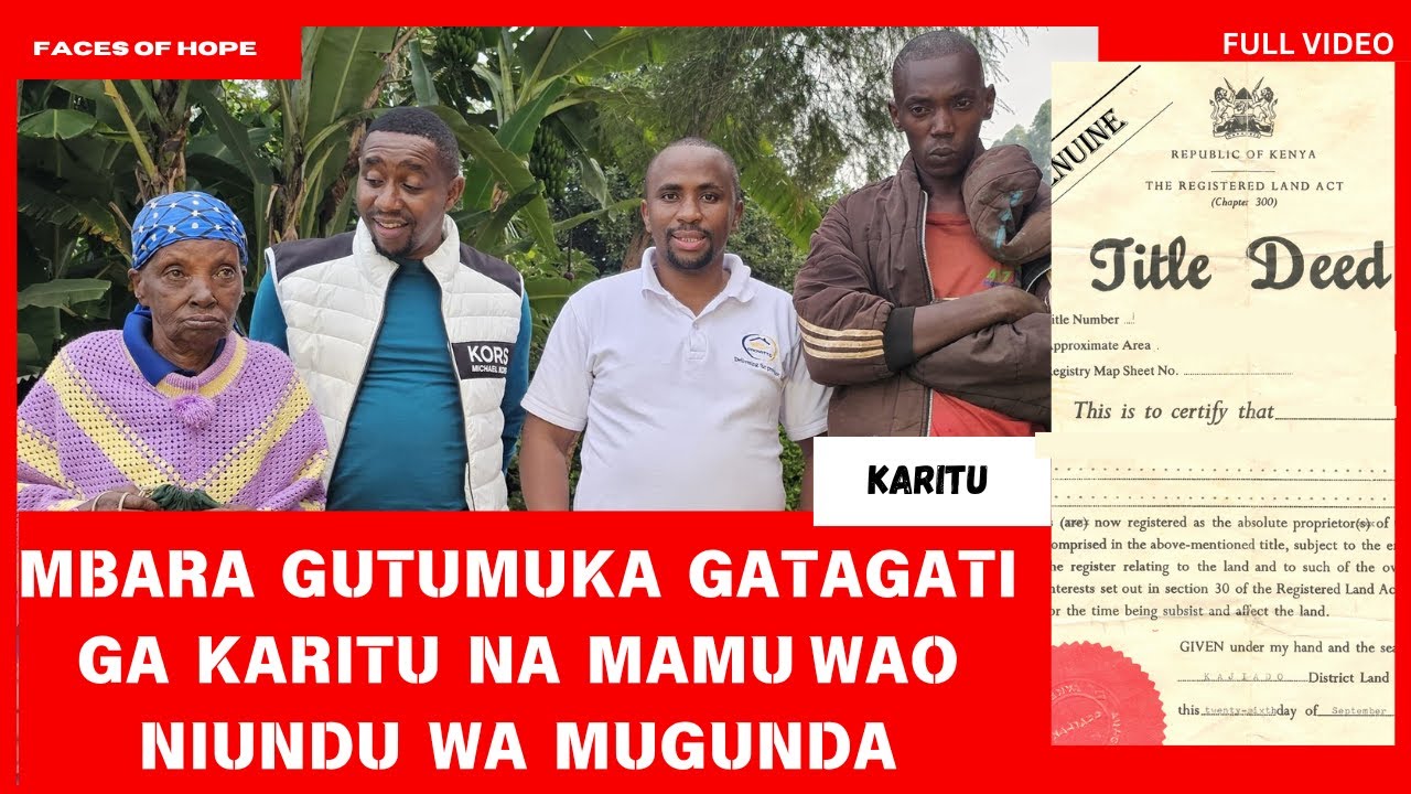 MBARA  GUTUMUKA  GATAGATI GA  KARITU  NA  MAMU WAO NIUNDU  WA  MUGUNDA