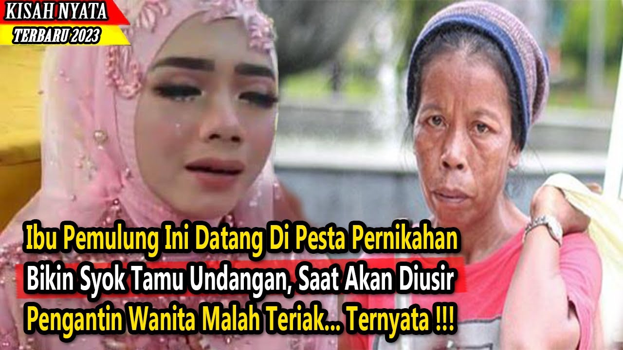 Ibu Pemulung Datang Diacara Pernikahan, Saat Akan Diusir Pengantin Ini Malah Teriak, Ternyata