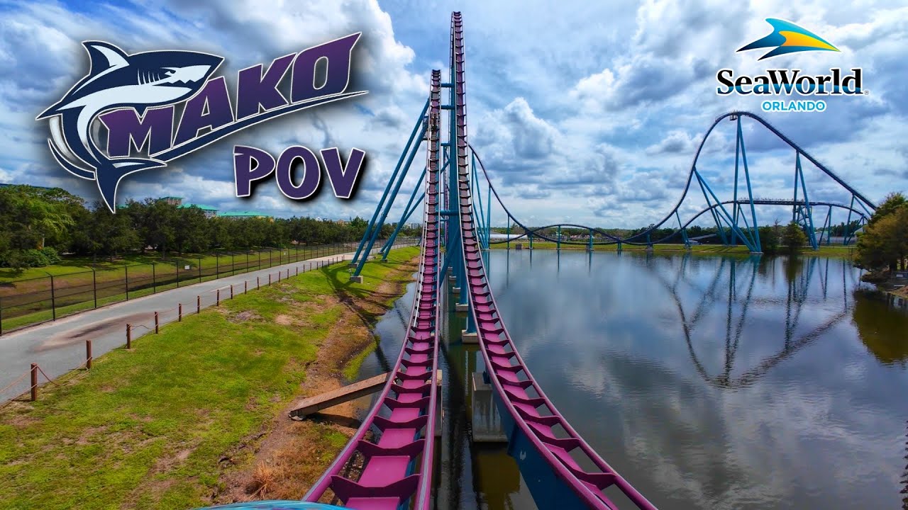 Riding Mako Front Row at SeaWorld Orlando – Florida’s Airtime Monster!