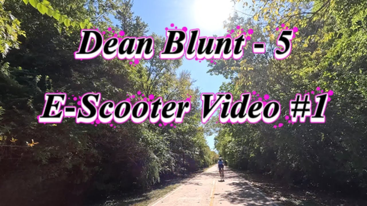 E-Scooter Video #1 to the tune of Dean Blunt  