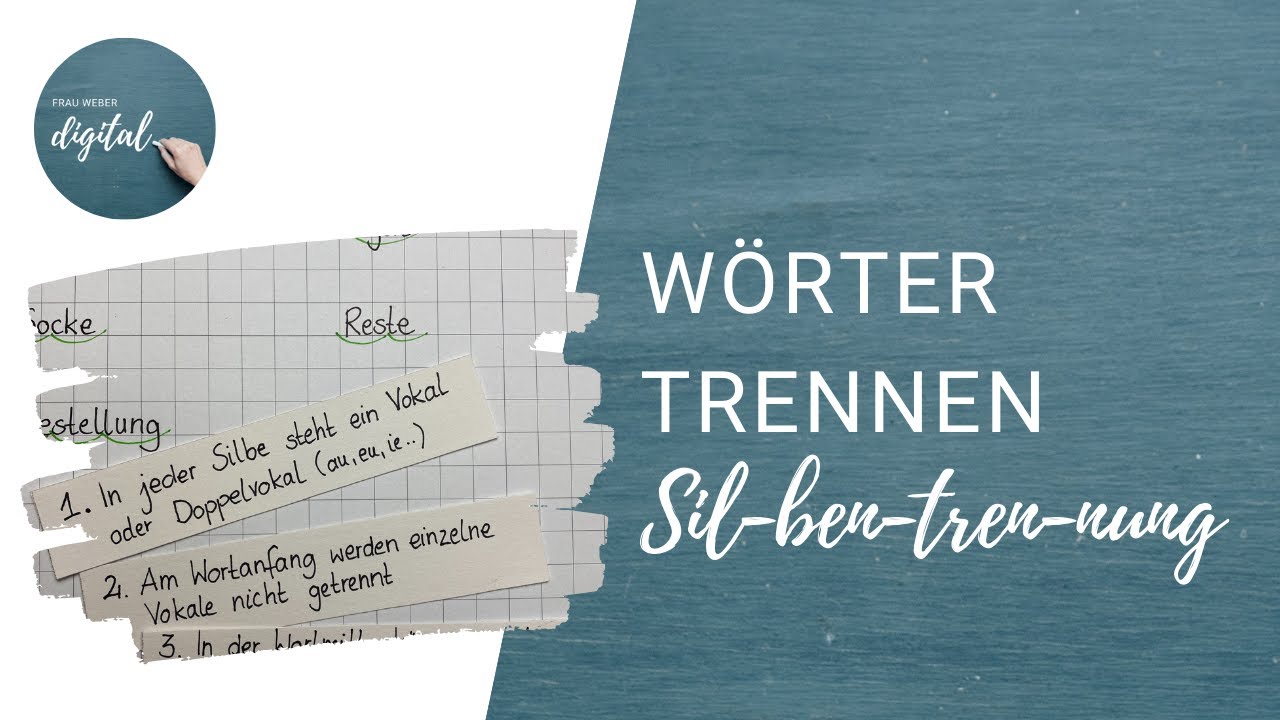 Wörter nach Silben trennen - mit diesen 6 Regeln kein Problem