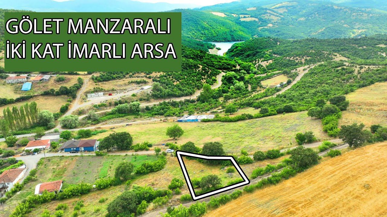 1219- SATILDI! Gönen'in En Şirin Köyü Atıcıoba Köyünde 735 m2 Müstakil 2 Kat İmarlı Arsa