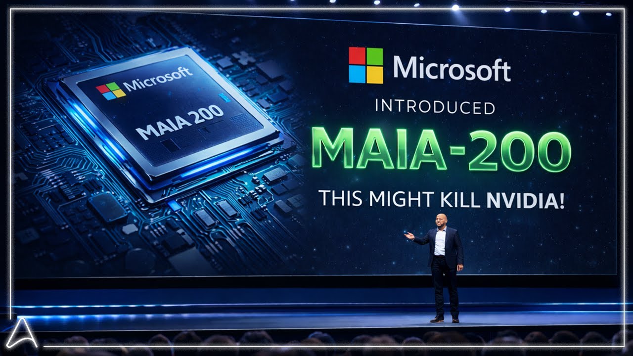 Microsoft Launched 3nm Maia 200 Monster Chip - Now AI No Longer Needs NVIDIA & AMD!