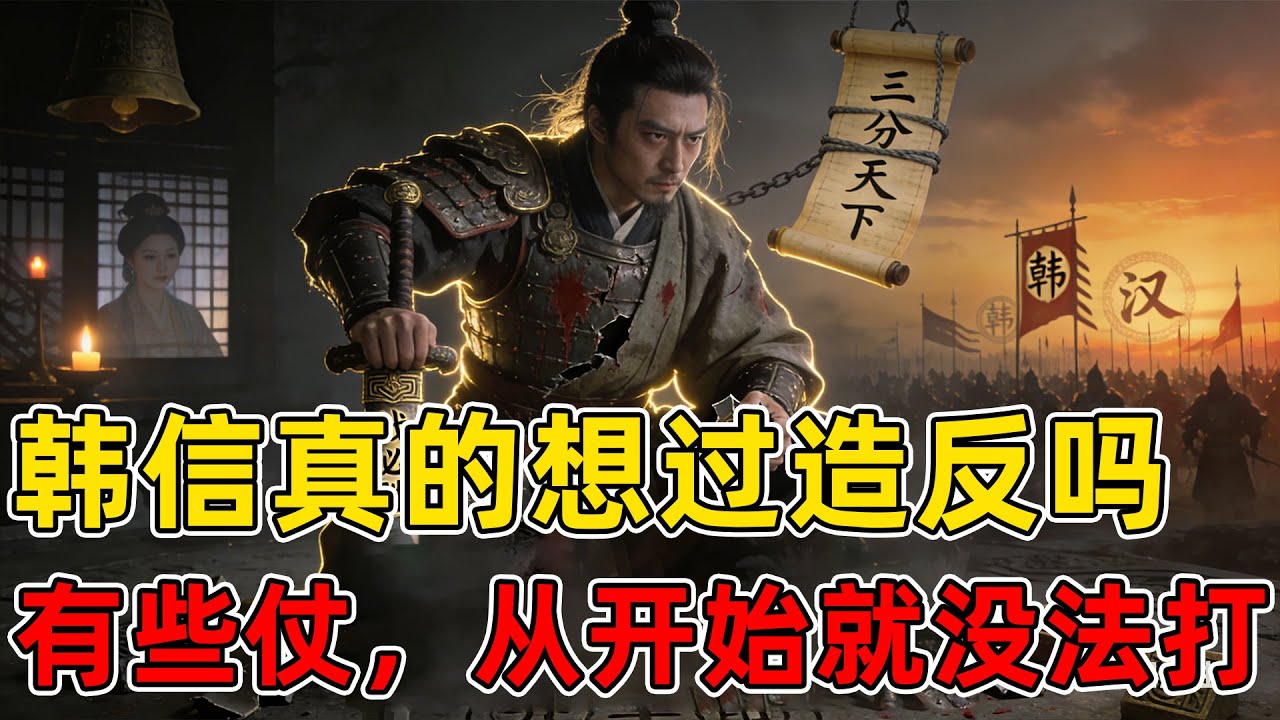 如果韩信真的反了，刘邦能撑过几天？深挖兵仙死局：有些仗，他从一开始就没法打。#历史 #韩信 #项羽 #英布 #刘邦