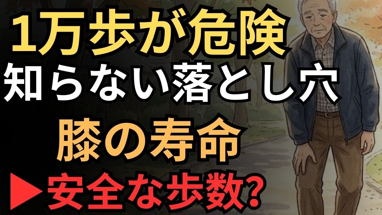 毎日1万歩は本当に安全？70代の落とし穴【70代の歩行習慣】｜【毎日1万歩の注意点】