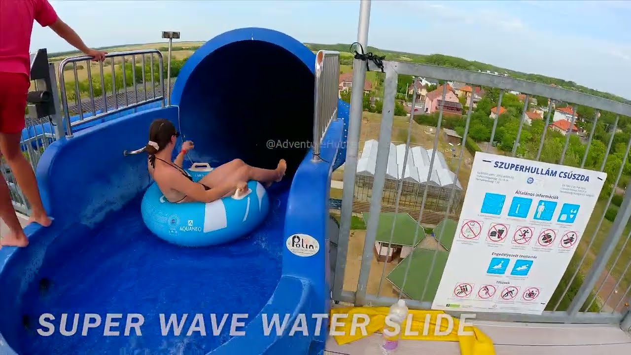 Super Wave WaterSlide at HungaroSpa Waterpark, Hungary