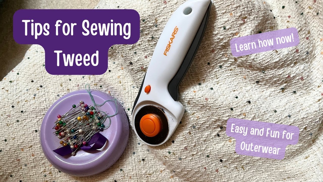 How to Sew with Tweed Fabric | Tips for Sewing with Tweed | Edge Finishing & Fabric Prep