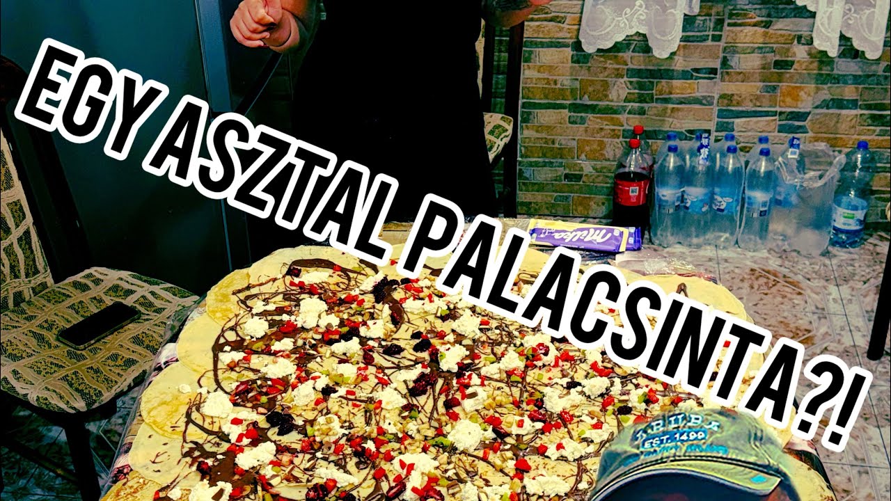 Egy ASZTAL méretű palacsintát sütöttünk?!😱😱