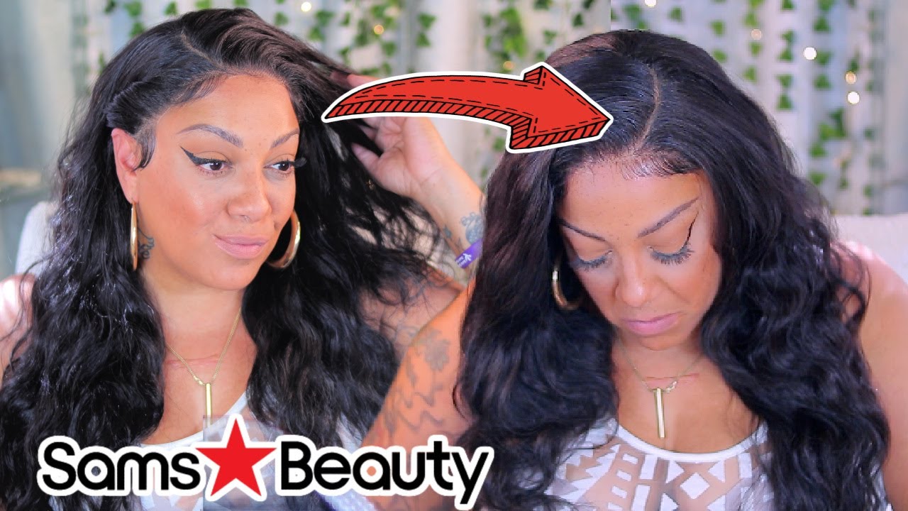 RUN & GET THIS SYNTHETIC LACE FRONT WIG ITS GIVING PLENTY OF PARTING SPACE #samsbeauty